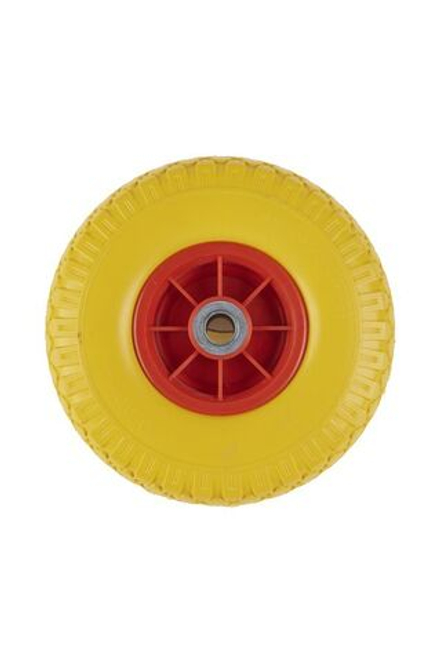 Колесо литое полиуретановое 260 мм PU 1805 с пластиковым ободом (20 мм шариковый подишпник)