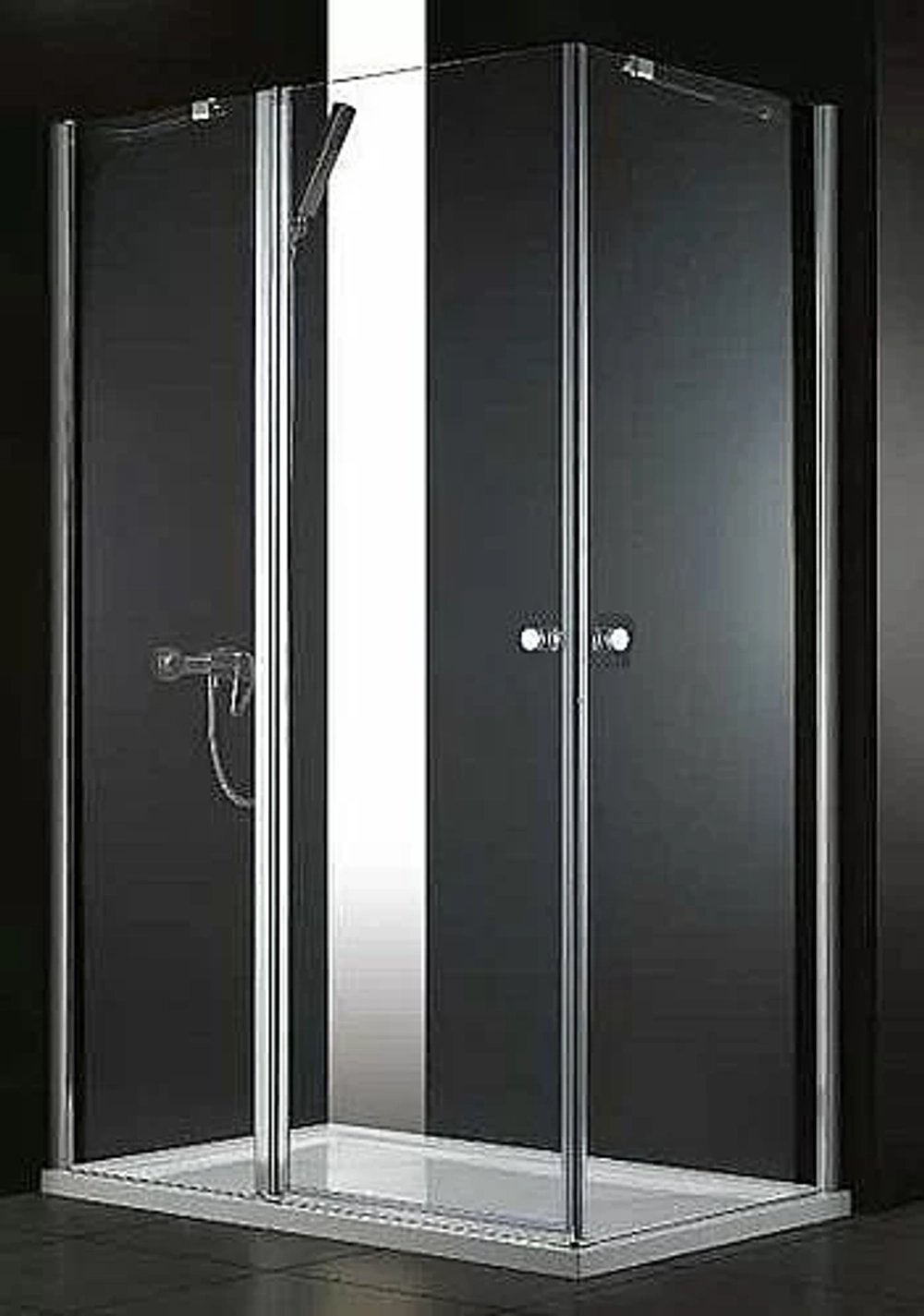 Душевой уголок Cezares Elena 100х120 ELENA-AH-2-120/100-C-Cr стекло прозрачное/профиль хром
