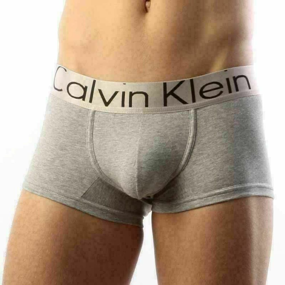 Мужские трусы хипсы Calvin Klein Boxer Steel Grey