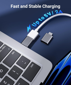 Syntech USB-C к USB 3.0 адаптер (2 шт., Space Grey) Переходник для подключения USB-A устройств к Thunderbolt 4/3 и USB-C портам
