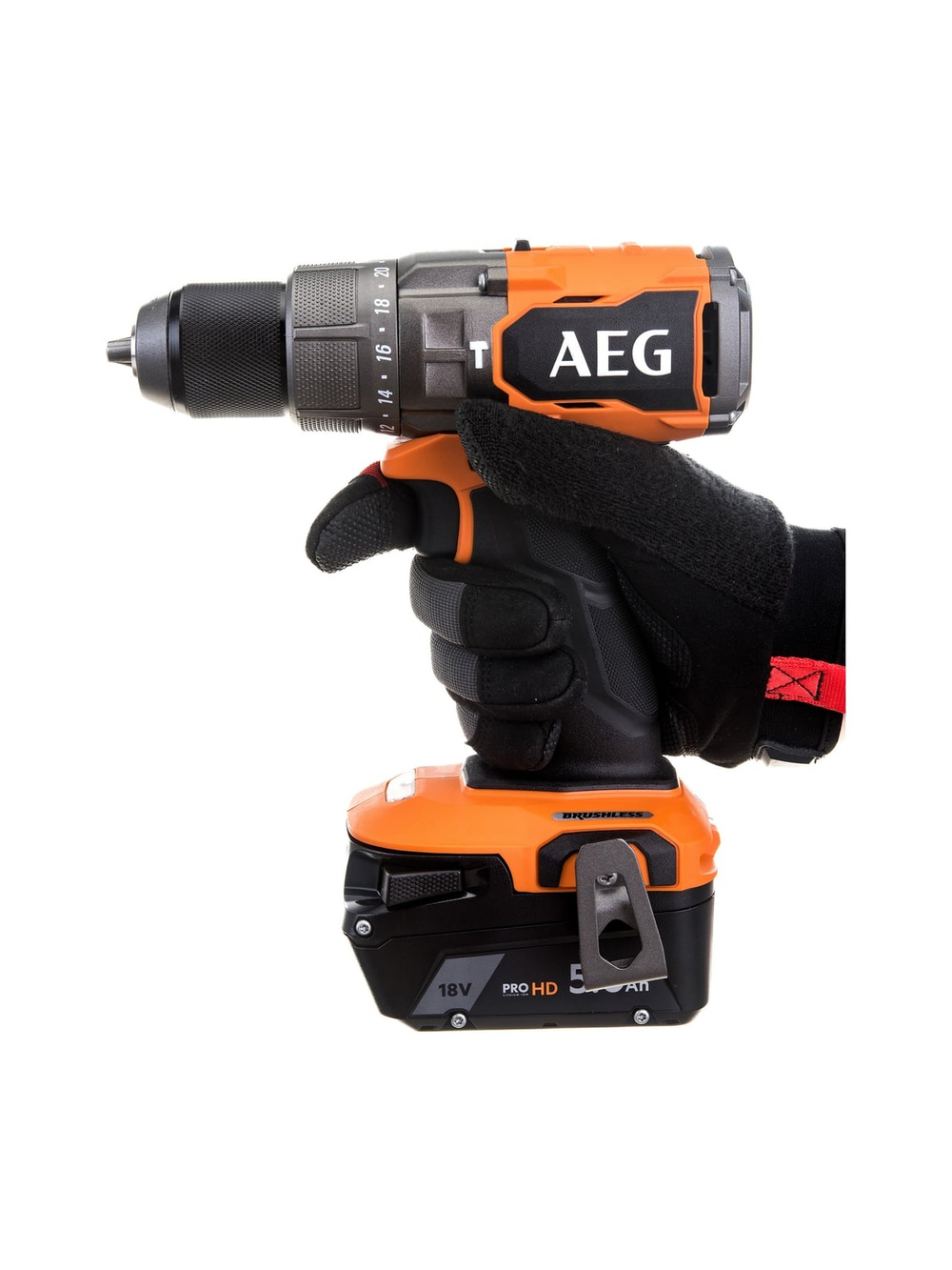 Бесщеточная аккумуляторная ударная дрель-шуруповерт AEG 18В BSB18C3BL-502C 4935478939