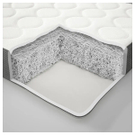 Матрас для детской кроватки - HIMLAVALV 3D IKEA/ ХИМЛАВАЛВЕТ 3Д ИКЕА, 120х60 см, белый