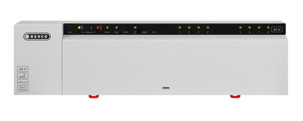 Базовый модуль 8 зон, HENCO(ХЕНКО) 230В LAN, с дин рейкой в комплекте
