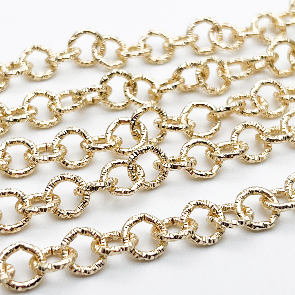 Цепочка, цвет золото, размер звена 8 мм, цена за отрезок 50 см