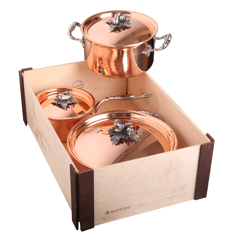 Набор посуды 3шт Ruffoni Opus Cupra Италия упаковка