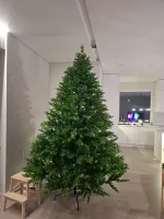 Елка с гирляндой 2в1 «Торжественная» (Литая хвоя) 240 см / 2,4 м