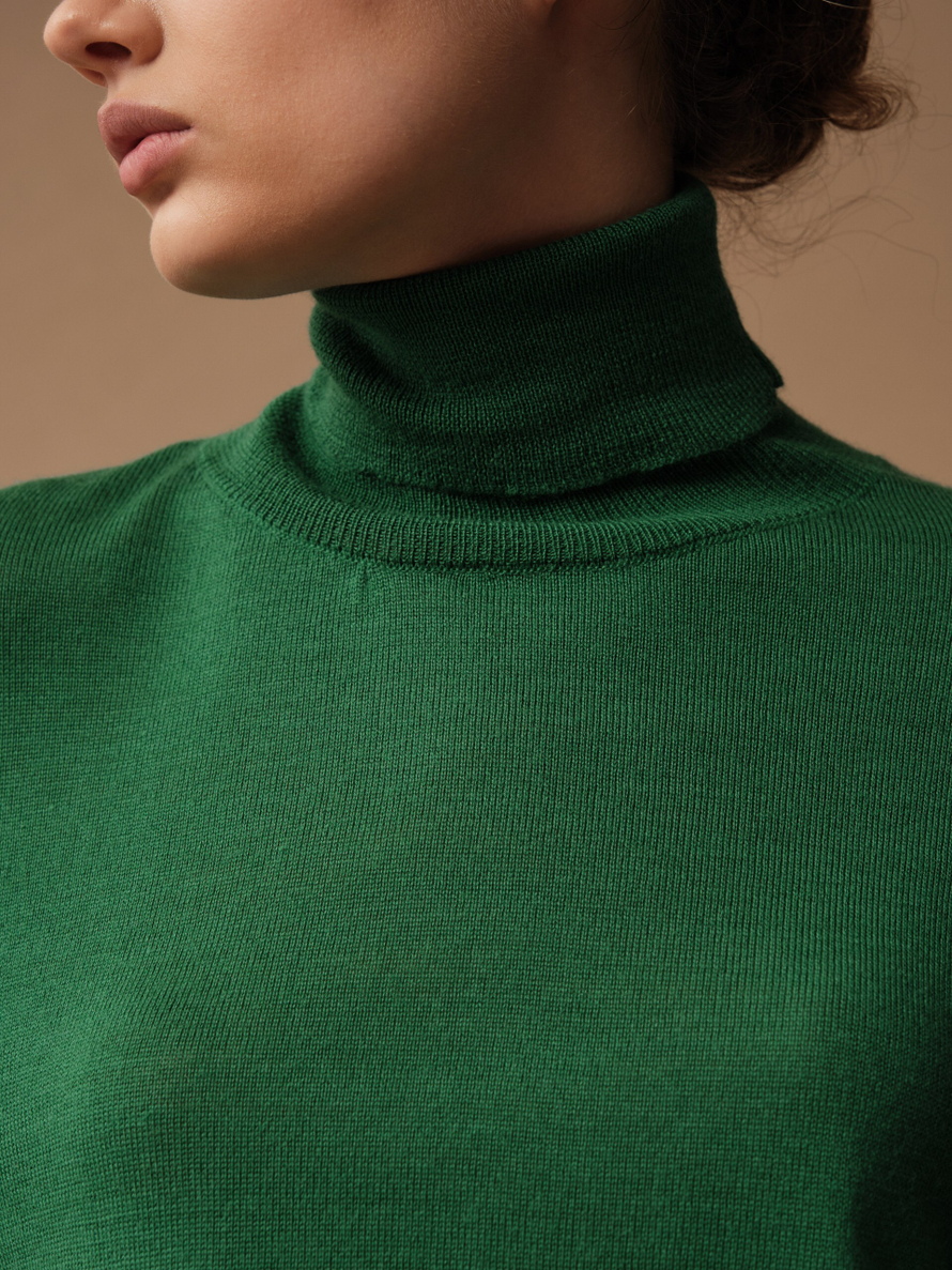 J0215 Джемпер женский, зеленый dbr (M)