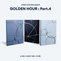(ПРЕДЗАКАЗ) Альбом ATEEZ - GOLDEN HOUR : PART.4 13th Mini Album 3 Version SET