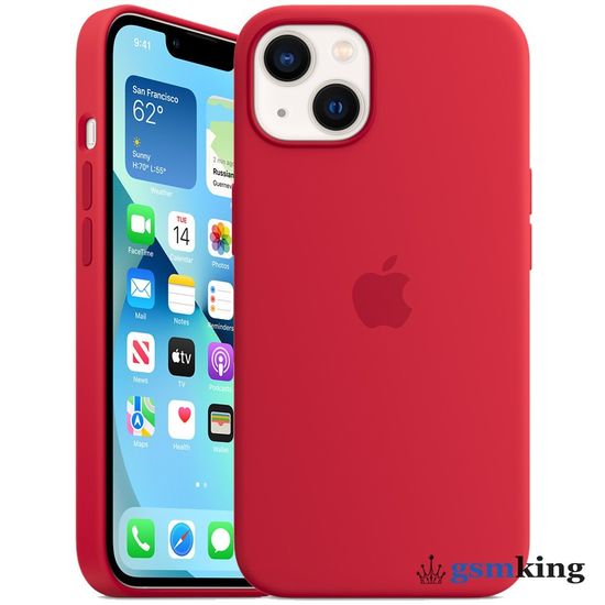 Apple Silicone Case with MagSafe iPhone 13 (PRODUCT)RED Красный MM2C3ZE/A