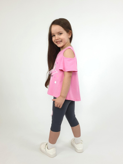 02-124-6 Комплект для девочки (джемпер+ лосины)