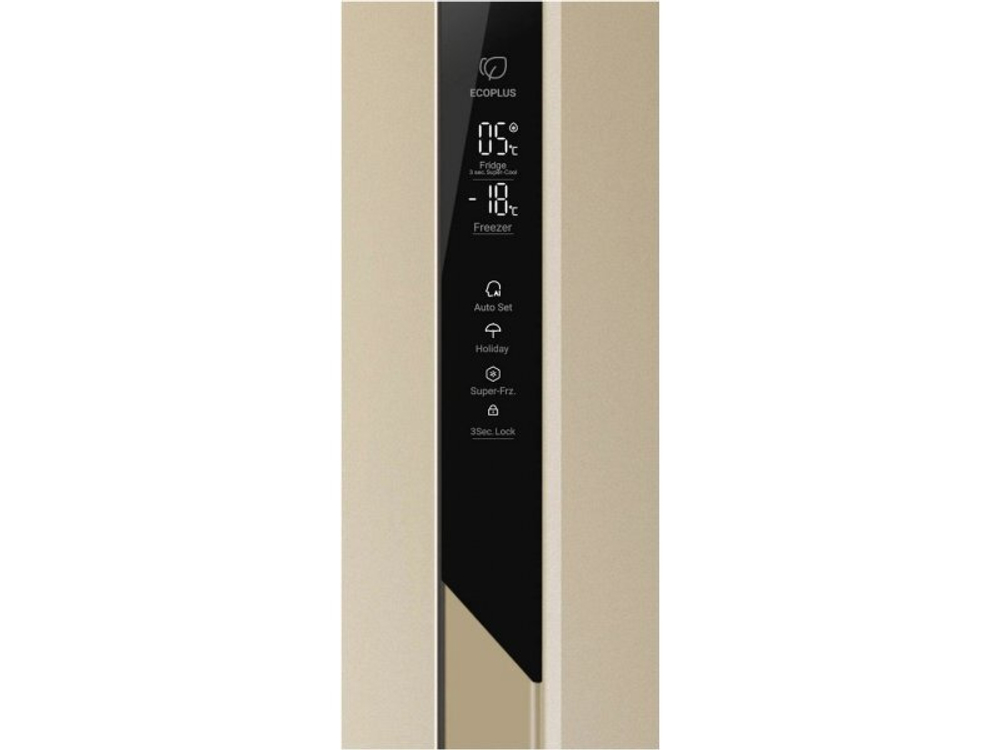 Холодильник двухкамерный Haier HRF541DG7RU Side by Side инверторный золотистый