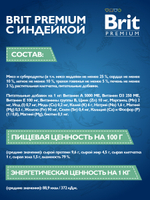 Консервы BRIT PREMIUM BY NATURE puppy индейка для щенков всех пород 6х410г