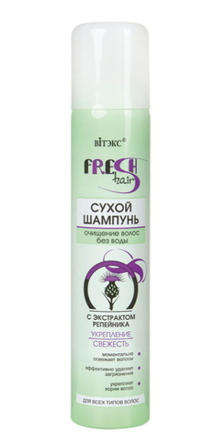 Сухой шампунь Fresh Hairс экстрактом репейника 200мл ВИТЭКС