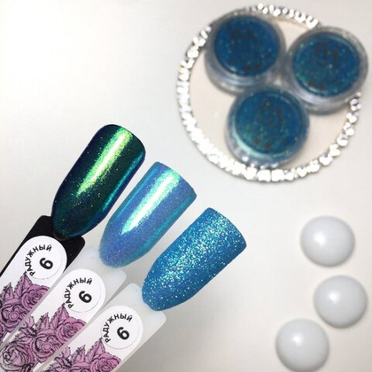 Дизайн "Радужный" № 6 0,2 гр IVA NAILS