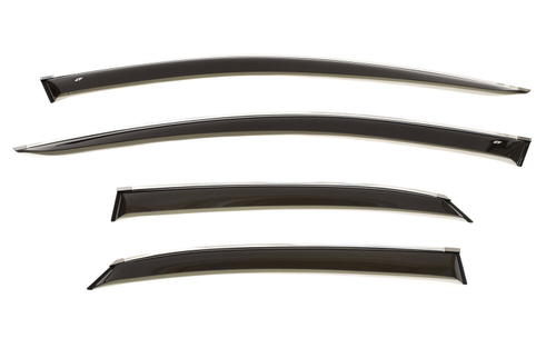 Дефлекторы боковых окон Cobra Tuning на Kia XCeed Hb 5d 2020 хромированный молдинг арт.K16120CR