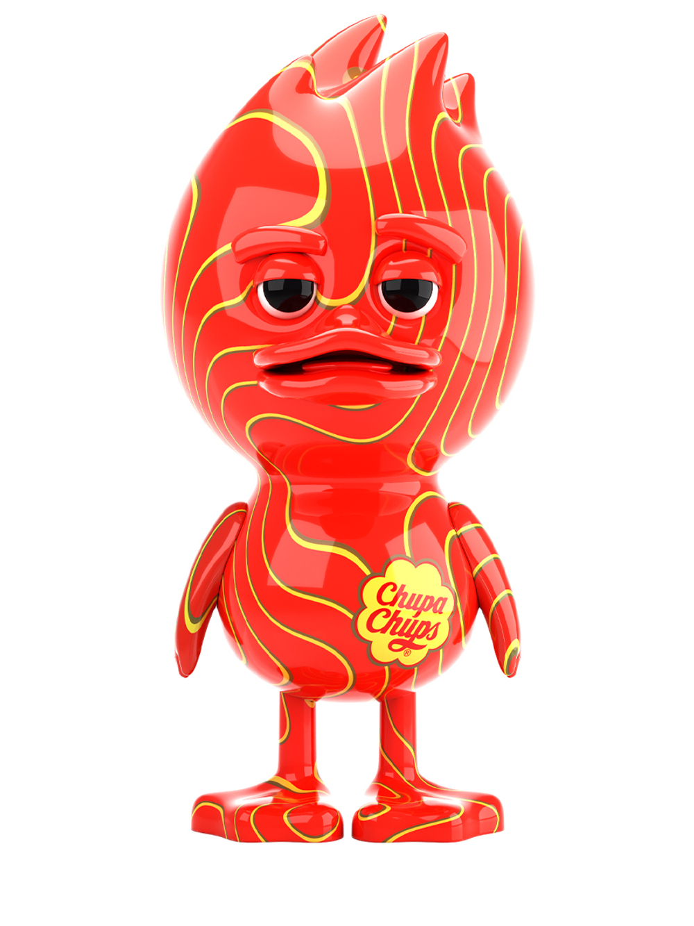 TUD TOY The Ugly Duck x Chupa Chups СТАТУЭТКА ДЕКОРАТИВНАЯ КРАСНАЯ, M