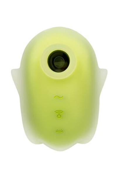 Желтый люминесцентный вакуум-волновой стимулятор клитора Glowing Ghost (Цвет: желтый)