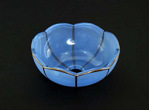 Розетка голубая №0127