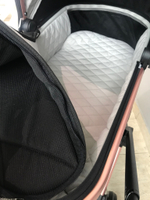 Коляска детская Peppy Monaco 2 в 1 GP Rose Black (черный), рама черн-золотая, шлифованный алюминий