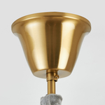 799083 Люстра RETRO 8х8W (led) E14 ЛАТУНЬ/ПРОЗРАЧНЫ