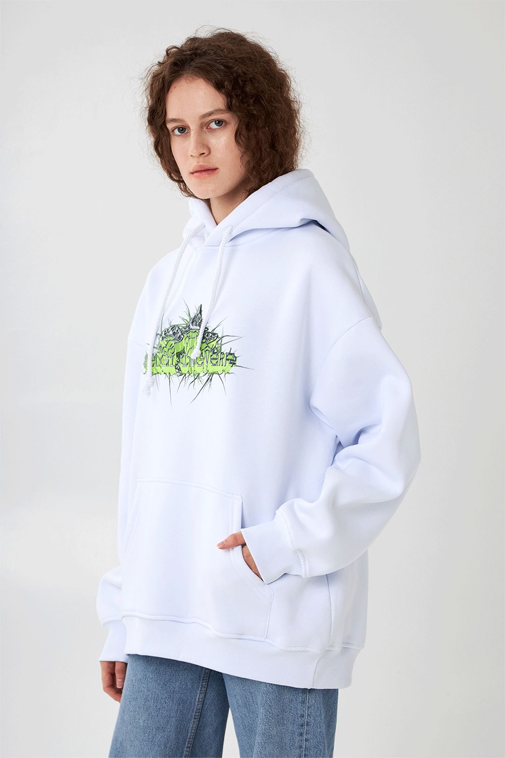 Худи Helgi Ingvarr БОРОВИЧКИ Белый