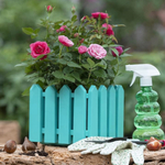 Кашпо квадратное малое "Лардо" с поддоном 19,5*19,5*15,6 цвет бирюзовый