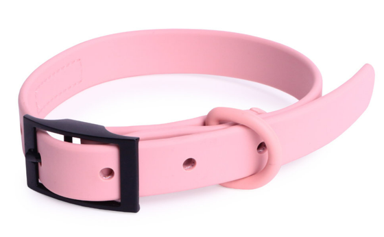 Ошейник из биотана LionPets с классической застежкой розовый