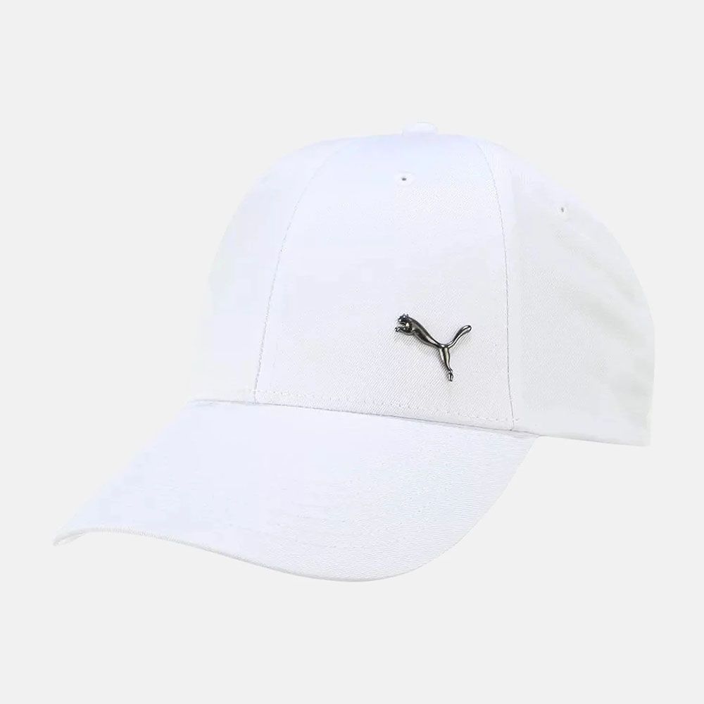 Бейсболка спорт. PUMA Metal Cat Cap 02599407, 100% полиэстер, белый