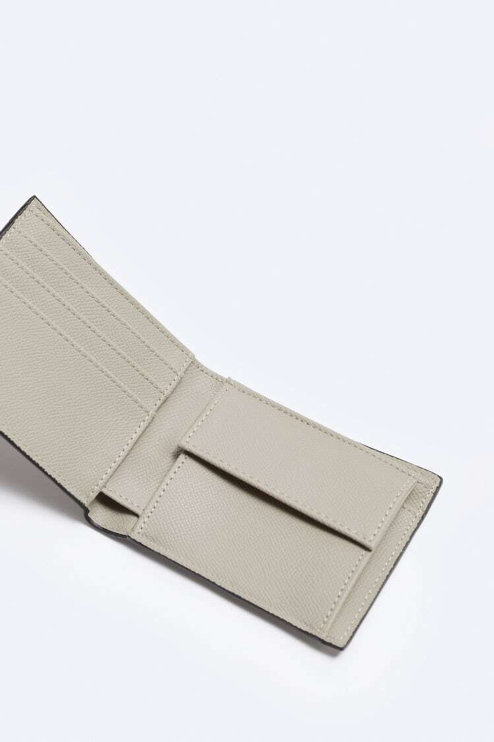 ZARA БУМАЖНИК-КОШЕЛЕК, СЕРЫЙ