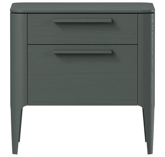 Тумба прикроватная Type oak 2 ящика ширина 50 см (темно-серый)