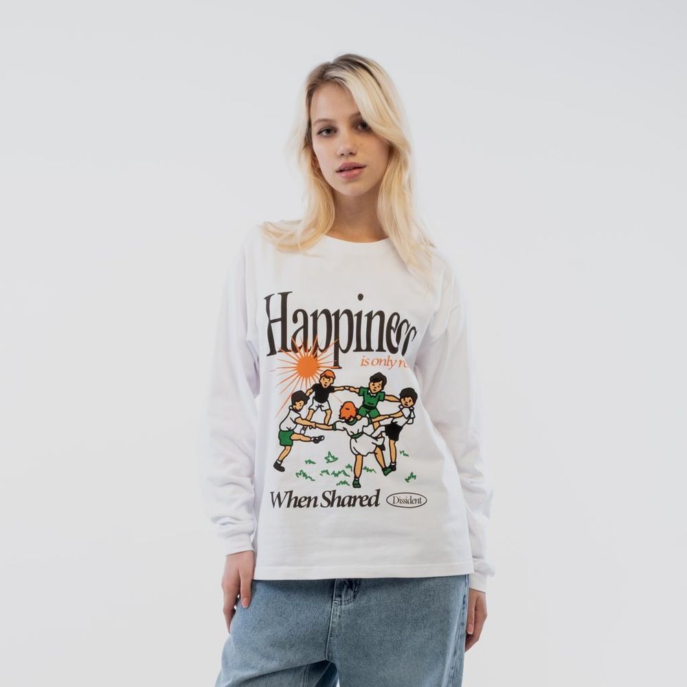 Лонгслив Dissident Supertramp белый