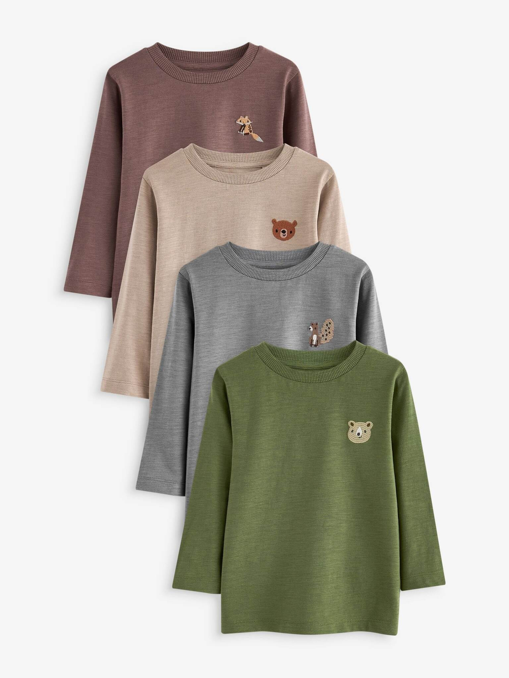 Лонгслив для мальчика Next N96-320, 4 шт., Серый, Бежевый, Хаки