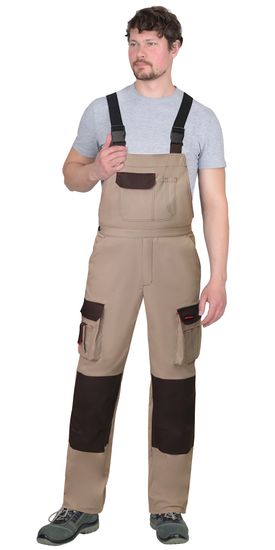 Полукомбинезон "Сириус-Джет Браун" (песочный/т.коричневый)