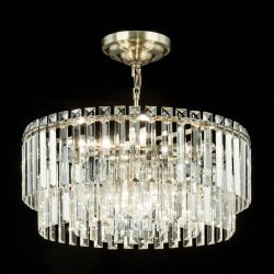 Citilux Фонда CL303193 Люстра хрустальная подвесная Бронза