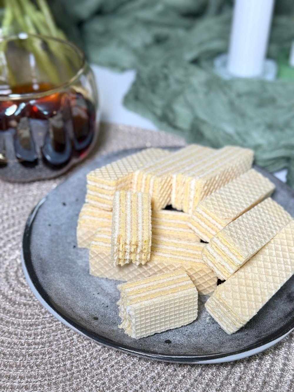 Вафли домашние хрустящие с начинкой цитрусовой 500гр.