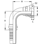 Фитинг DN 06 BSP (Г) 1/4 (90)