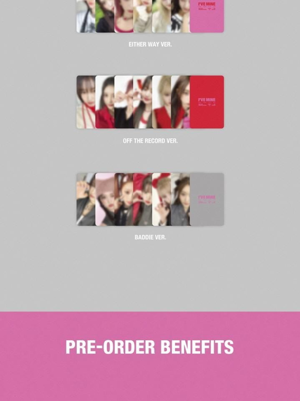 Альбом IVE - I'VE MINE 1st EP Album 4 Version SET