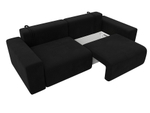 Диван прямой Лига-036 НПБ Классик МИКРОВЕЛЬВЕТ Черный