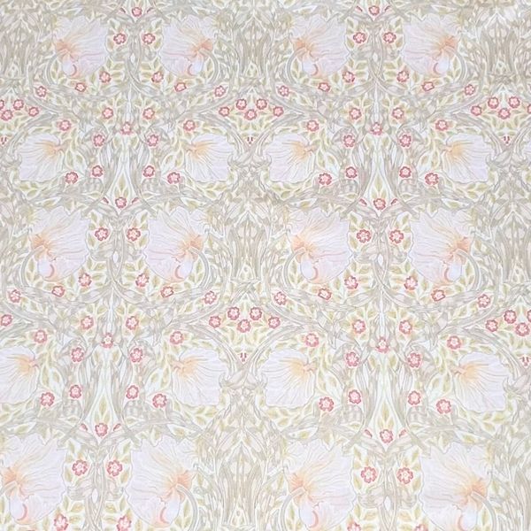 Отрез 60 см , Pimpernel бежевый, Моррис, 100% хлопок Handmade Fabrics 2