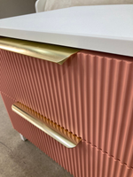 Тумба ТД 400.1 Лавис Белый софт/персик софт