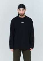 Лонгслив оверсайз с логотипом | black