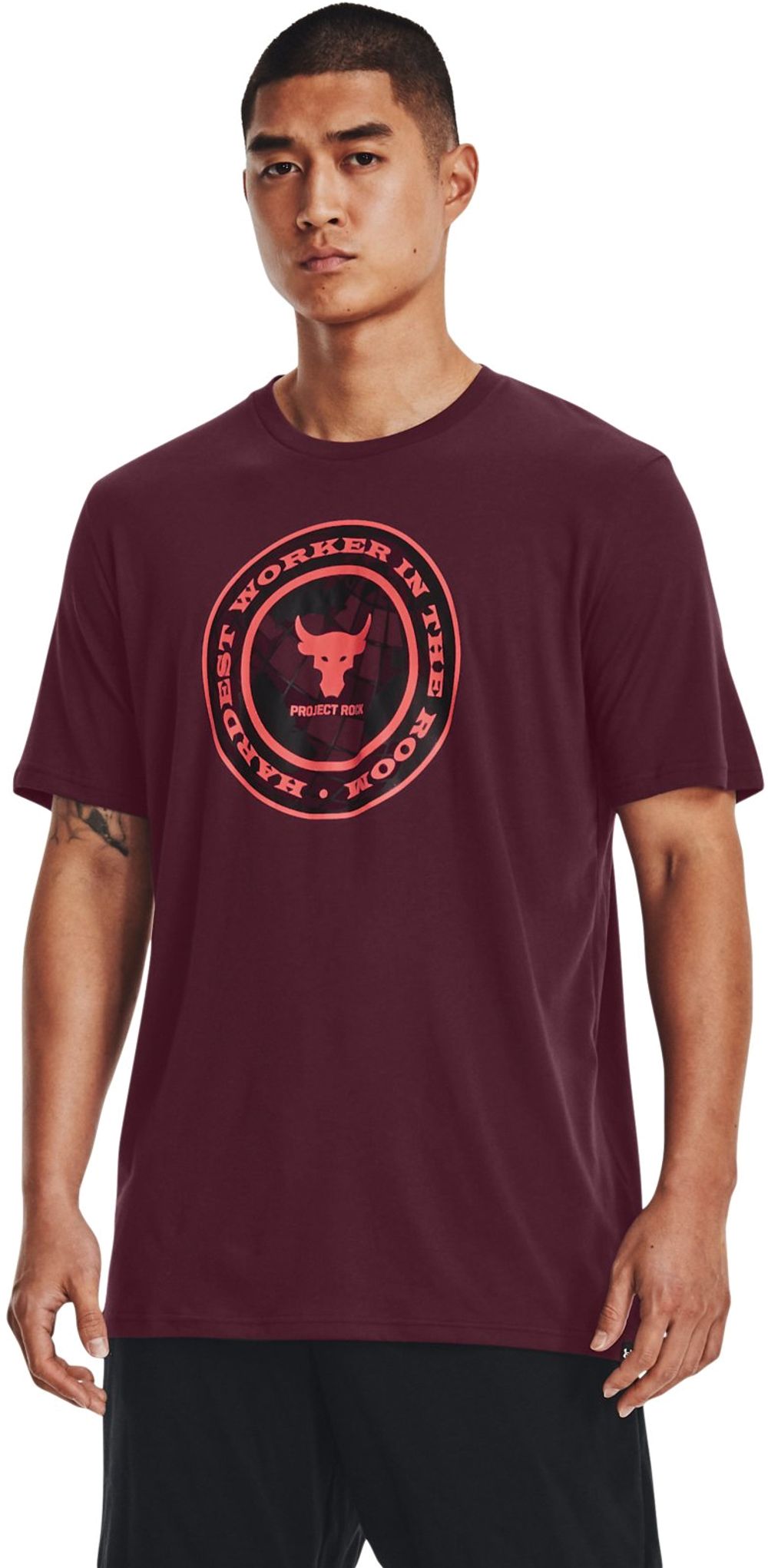 Футболка UA PJT ROCK GLOBE SS-MRN