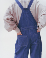 Denim Loose Fit Overall Blue