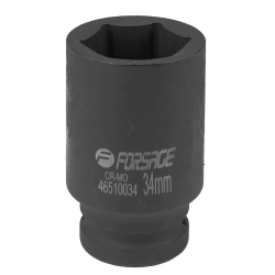 Головка ударная глубокая 34мм 3/4''6гр Forsage F-46510034