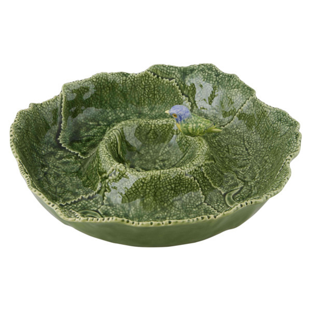 Блюдо для закусок и соуса 37см Bordallo Pinheiro Цинерария