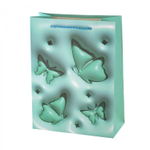 Пакет подарочный бумажный Alingar, (L+) 26х32х10 см, вертикальный, "Бабочки", матов. ламинация, эффект 3D, ассорти