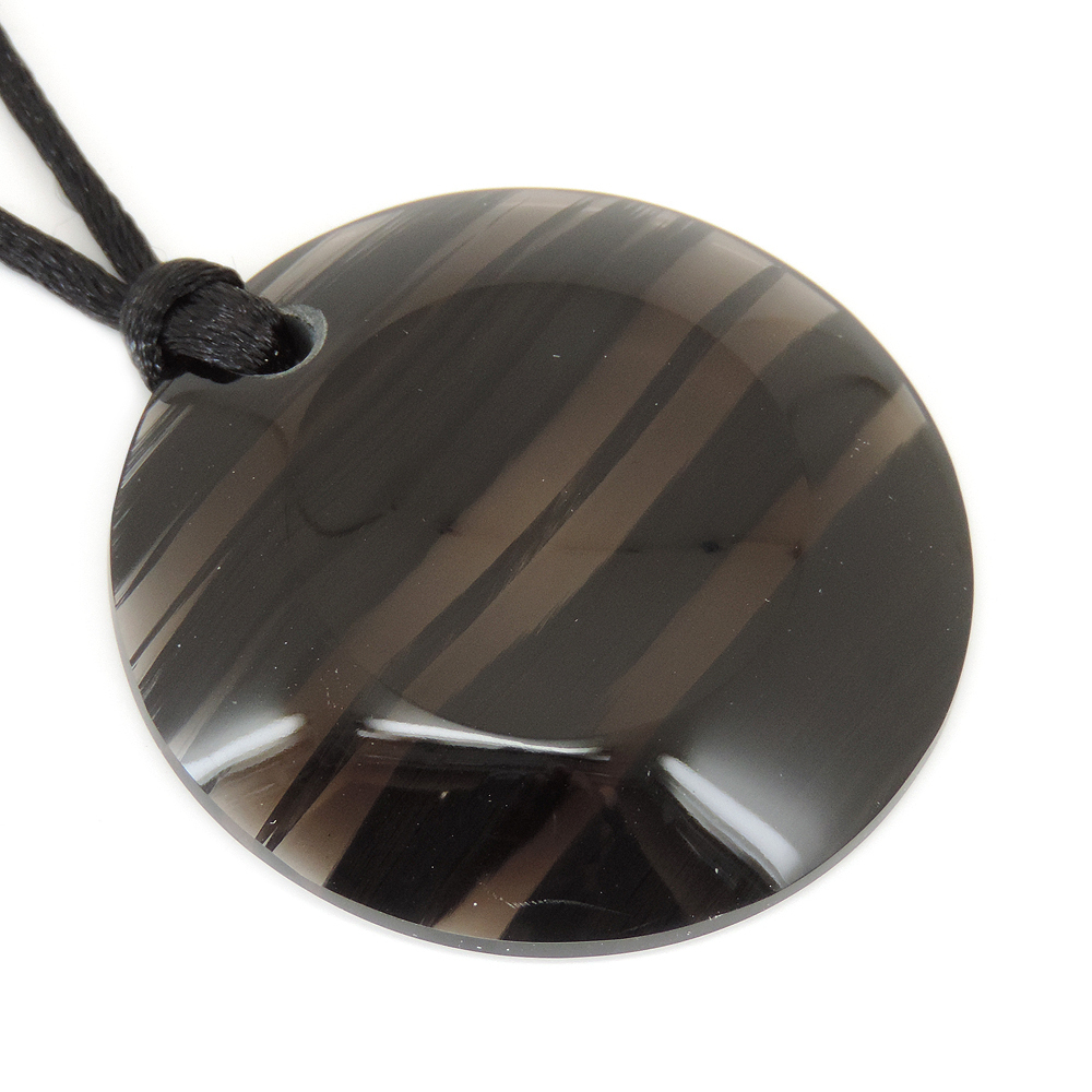 Кулон "Кратер" обсидиан прозрачный асс.