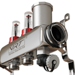 Коллекторная группа VRT® 1'' х 3/4'' (евроконус)  2 вых, авт в/отвод, c расходомерами