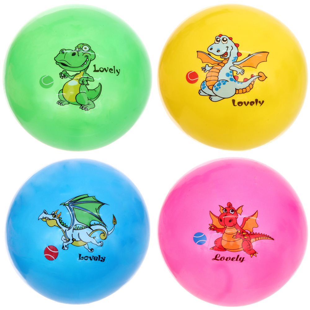Мяч 22 см «Милый динозаврик» (50 гр.), микс