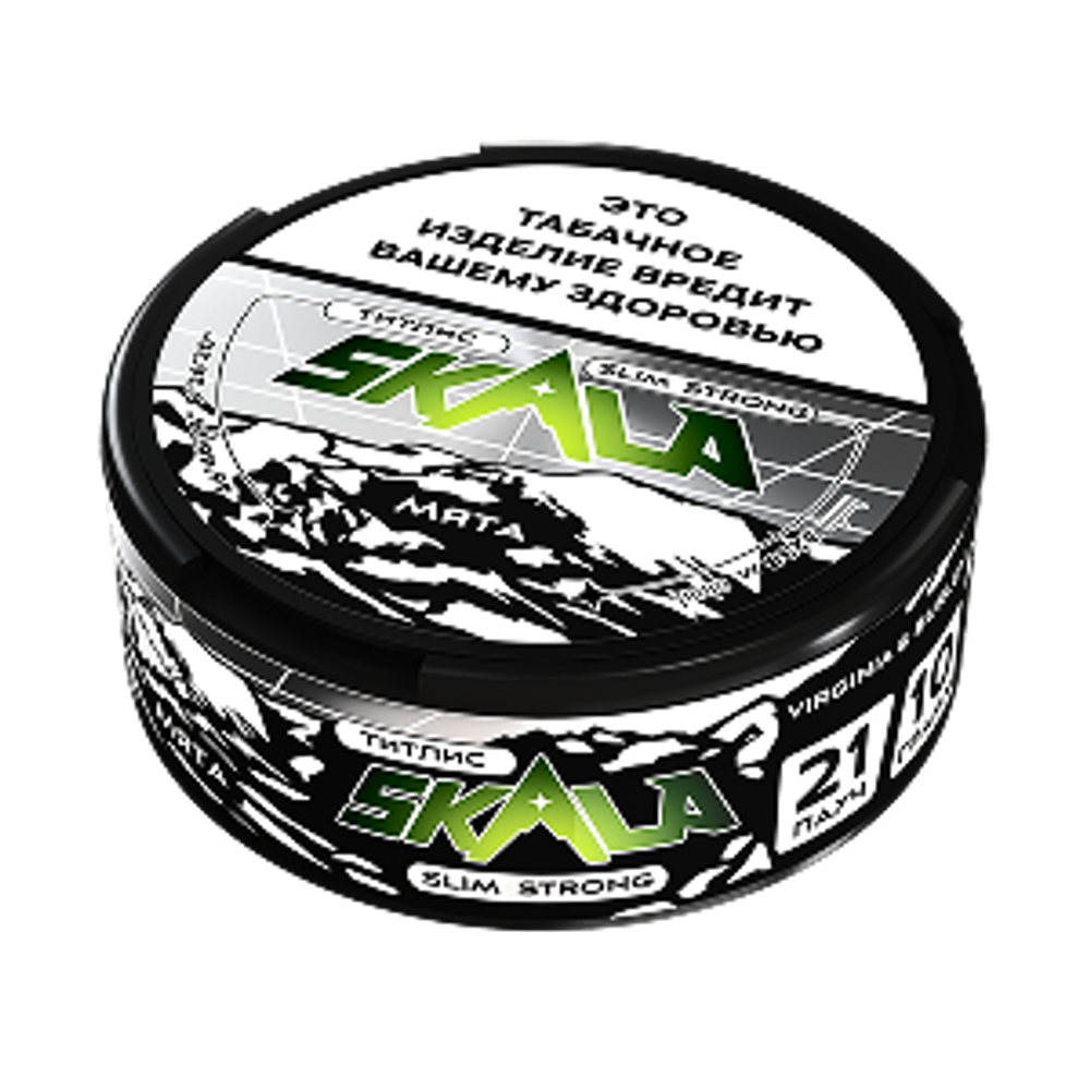 Skala Slim Strong 10гр. Жевательный табак с ароматом Мята (М)